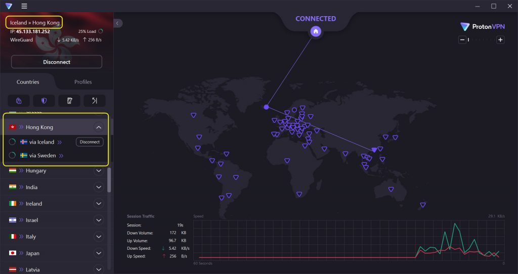 proton vpn-securecore